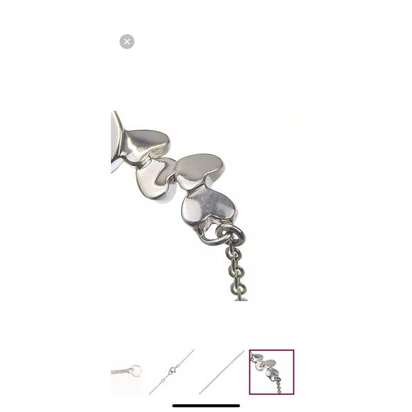 Tiffany's Paloma Picasso Modern Heart Pendant Necklace 529 Silver - 16” - 18” - Picture 6 of 15